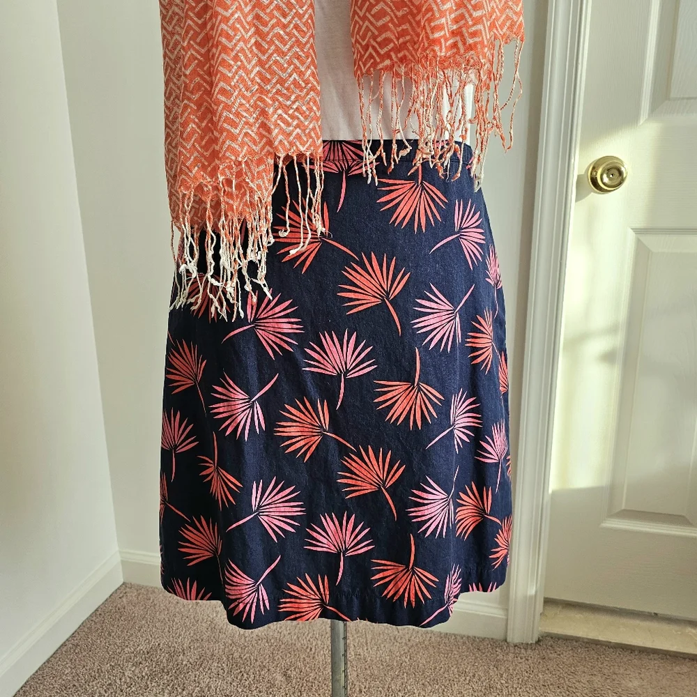 Boho Geometric Scarf Bright Modern Orange White Lightweight Fringe Summer Wrap
